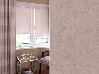 "Фрост", рулонная штора в сборе, 80 %. Светло-бежевый