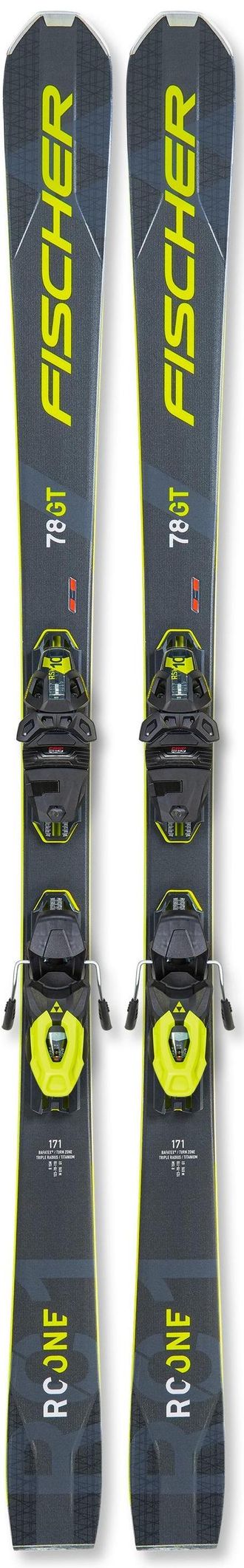 Горные лыжи FISCHER RC ONE 78 GT TPR с креплениями RSW 10 PR P09521V