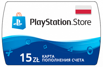 PlayStation Store Карта оплаты 15 zł (PLN/Польша) (ключ активации)