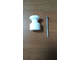 Кабельный изолятор с саморезом керамический (20шт/уп) белый (мезонин)
