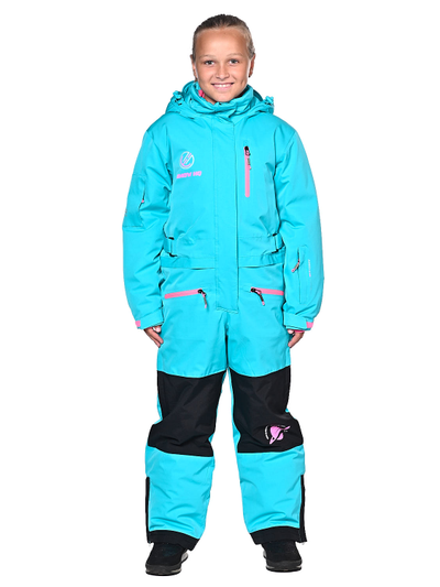 Горнолыжный комбинезон для девочки SNOW HEADQUARTER T-9081 голубой