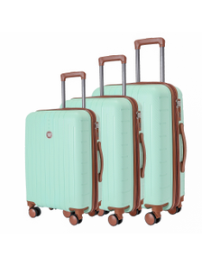 Комплект из 3х чемоданов Somsonya New York Полипропилен + S,M,L мятный