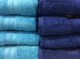 Набор махровых полотенец 100% хлопок. Турция. Синие. 150Х100 см. и 50Х90 см.