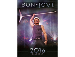 Bon Jovi Official Календарь 2016 ИНОСТРАННЫЕ ПЕРЕКИДНЫЕ КАЛЕНДАРИ 2016, Bon Jovi Official CALENDAR 2