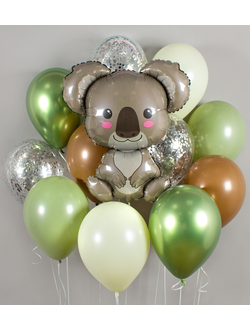 Набор шаров с гелием "Ласковая коала"