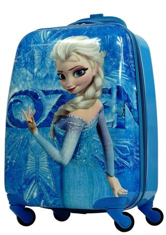 Детский чемодан на 4 колесах Frozen Disney blue / Холодное сердце Дисней синий - 4
