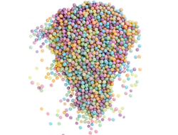 ДРАЖЕ ЗЕРНОВОЕ 40 г, Оранжевое, Голубое, Сиреневое + Изумруд (МАТОВОЕ) # 82 М