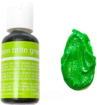 Краситель гелевый жидкий Ярко Зеленый / Neon Brite Green Chefmaster 20 г
