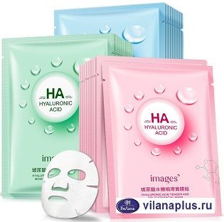 IMAGES Маска Тканевая для лица с Гиалуроновой кислотой от Морщин Hyaluronic, 1шт. 701189