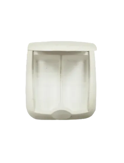 Мотыльница (пенопласт) НН 85*80*28 двойная белая. / (уп-ка 20шт. 620руб)