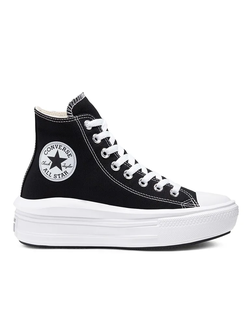 Кеды Converse на платформе низкие с черной полосой белые