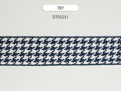 Арт. TBY DT0325. Тесьма декоративная "гусиные лапки", 25 мм