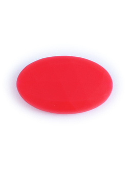 Силиконовый Овал плоский 40х25 мм Красный