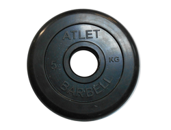 Диск обрезиненный MB Barbell Atlet, диаметр 51 мм, вес 1,25 - 25 кг