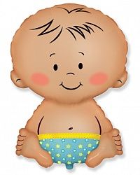 Фольгированный шар "Малыш мальчик" с гелием Фольгированный шар "Малыш мальчик" с гелием