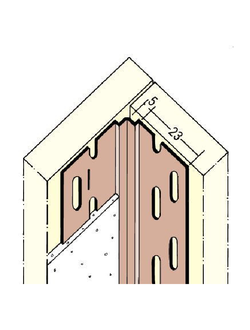 Профиль гибкий внутренний угловой строительный для гипсокартона 305 см Protektor Артикул: 3770