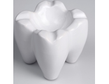 Пепельница &quot;Белый зуб&quot;, 8.5х8.5 см керамика