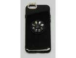 Защитная крышка iPhone 6/6S черная с попсокетом