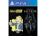 Fallout 4 G.O.T.Y. Bundle + Skyrim Special Edition (цифр версия PS4) RUS