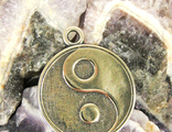 Амулет Символ жизни Инь-Янь, бронза, 28*23мм