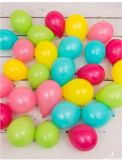 30 мини - шаров на пол для тропической вечеринки