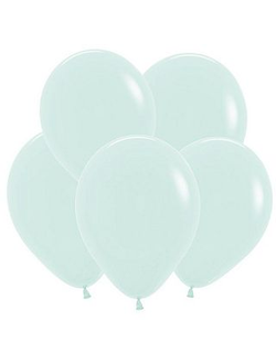 Воздушный шар с гелием "Мятный матовый пастель" 30 см