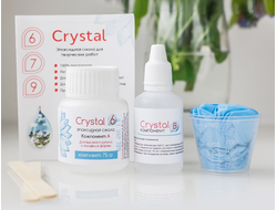 Crystal 6 эпоксидная смола двухкомпонентная (прозрачная), 75 грамм