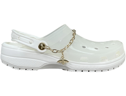 Crocs Classic Translucent Clog Charms White Белые