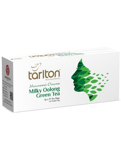 Чай Tarlton зелёный с добавками "Молочный улун", 25 х 2 гр., карт./пач.
