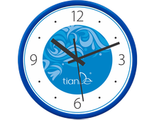 Часы настенные TianDe (синие), 1 шт. /Код: 100678