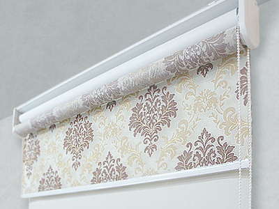 "Гарден D-30". Двойная система рулонных штор  с двумя блоками управления