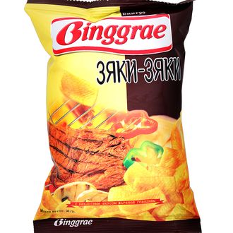 Чипсы - Бингре Зяки-зяки Binggrae, в упаковке 50 гр