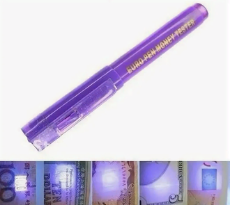Ручка- детектор валют с фонариком