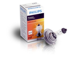 Лампа Philips Premium H7 12V-55W (PX26d)+30% света