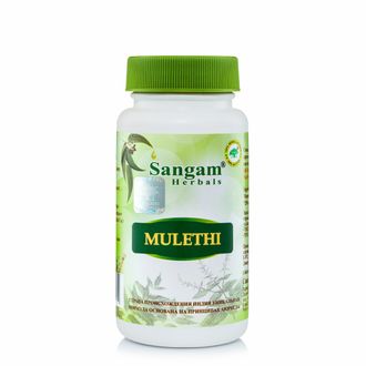 МУЛЕТХИ (MULETHI) ОТ КАШЛЯ И ПРИ ПРОСТУДЕ 850 МГ SANGAM HERBALS, 60 ТАБ.