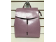 Кожаный женский рюкзак-трансформер Zipper розово-сиреневый