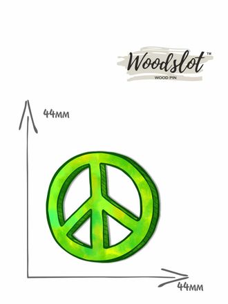 Мир зеленый - Брошь/ значок - 680