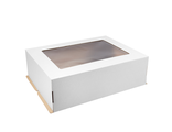 Коробка для торта с окном, гофрокартон, БЕЛАЯ  30*40*12см и 30*40*20см, от 120 руб.