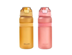 (Diller) Бутылка для воды D37 - (850 мл) - (желтый)