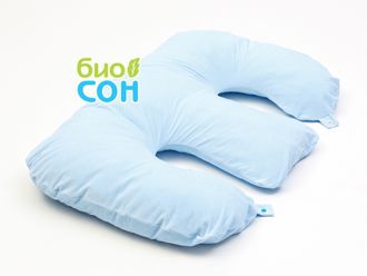 Подушка для кормления двойни наволочка цвет голубой
