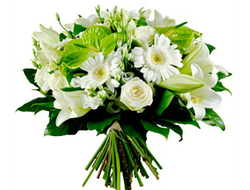 Букет Лилии, Гербер и розы Роскошный