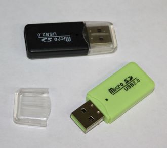 Card reader micro SD USB 2.0 с крышкой (гарантия 14 дней)