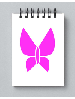 Блокнот талисман бабочка №6