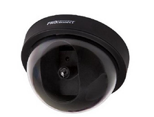 Муляж внутренней камеры видеонаблюдения черного цвета с мигающим красным светодиодом ProConnect