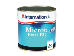 Необрастающая краска «International MICRON EXTRA EU» cамополирующаяся для стеклопластика, стали, дерева,  до 46 км/ч (0.75 и 2.5 ЛИТРА)