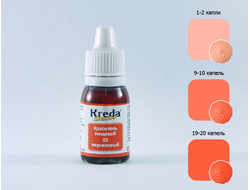 Краситель водорастворимый KREDA, Prime-gel 10 г, Персиковый