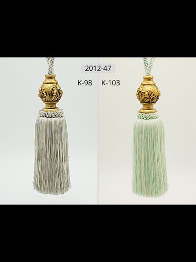 Арт. 2012-47 New. Кисти для штор с цветочным декором, 85 см