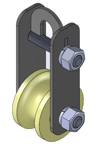 Ролик ПОДЬЕМНЫЙ d50 КАПРОЛОН. Артикул Р1060