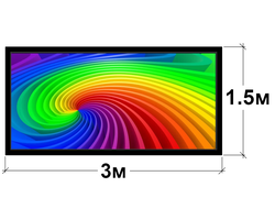 Видеоэкран Р8 уличный 3м х 1.5м.