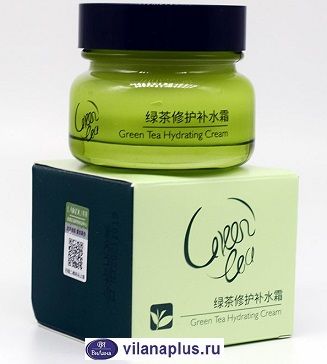 LAIKOU Увлажняющий крем для лица с экстрактом зеленого чая Green Tea, 55 г. 083052